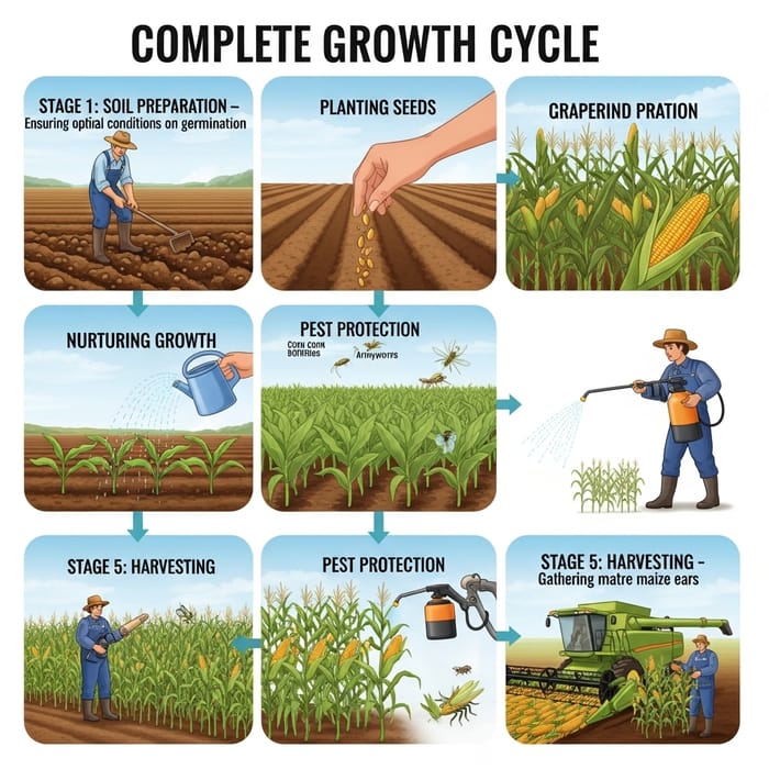 Growing Maize: A Comprehensive Diagram Guide