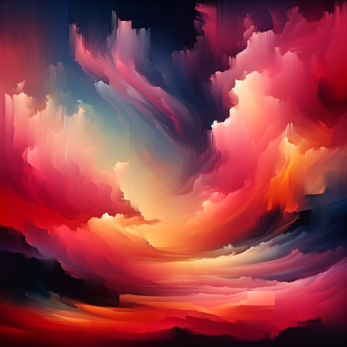 Abstract Sunset Artwork - Capturing Vibrant Twilight Hues