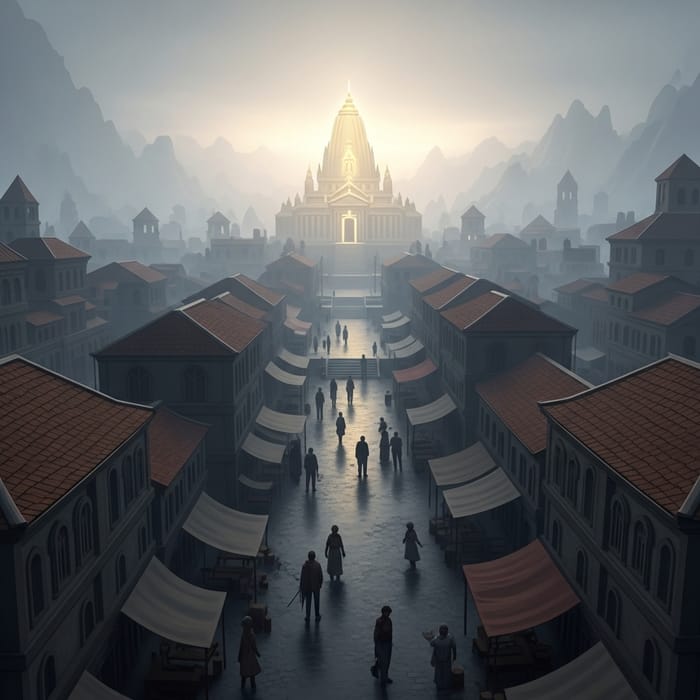 Santal Enshrouded in Fog: Remnants of Light Forces' Captivated Cityscape Santal Enshrouded in Fog: Remnants of Light Forces' Captivated Cityscape