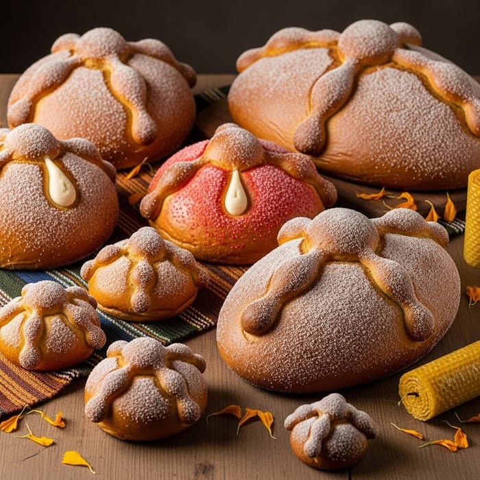 Traditional Pan de Muerto in Aguascalientes, Mexico Traditional Pan de Muerto in Aguascalientes, Mexico