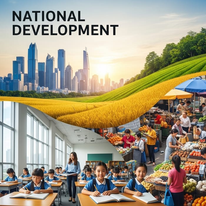 Pambansang Kaunlaran: National Development Poster Pambansang Kaunlaran: National Development Poster