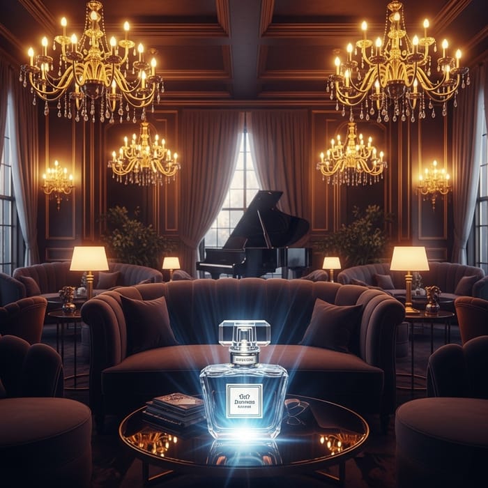 Luxurious and Opulent Scene with Alluring Paco Rabanne Fragrance Luxurious and Opulent Scene with Alluring Paco Rabanne Fragrance