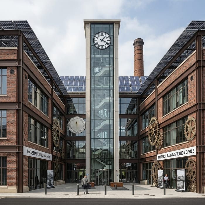 Architectural Form for Industrial Knowledge Park: Sustainable Homage to Industrial Revolution & Technology
