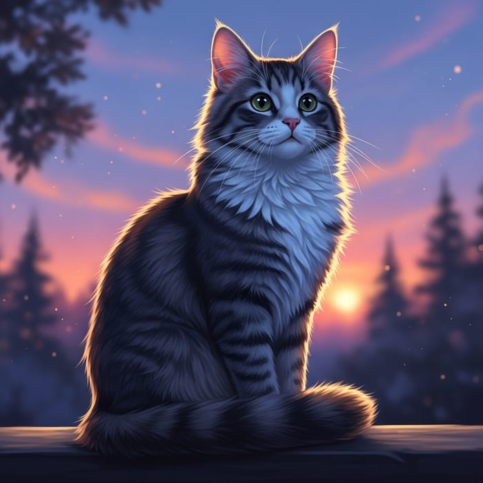 Make Me a Cat - Serene Twilight Setting