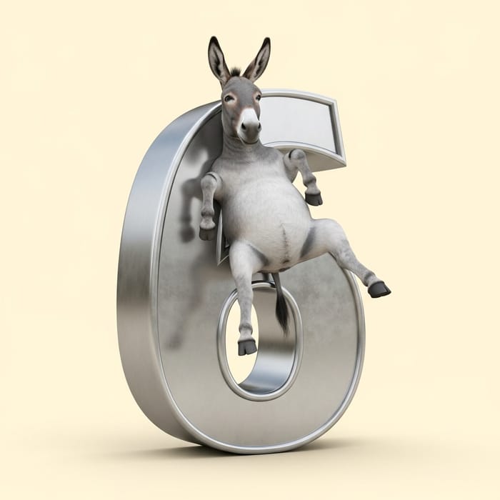 Funny Donkey Lounging on 6's Funny Donkey Lounging on 6's
