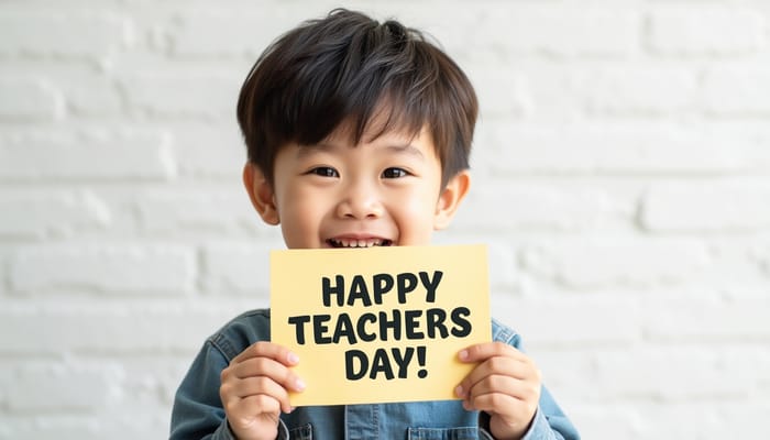 Happy Teachers Day Card for Kindergarten in Singapore