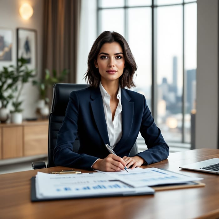 Professional Businesswoman in Modern Office