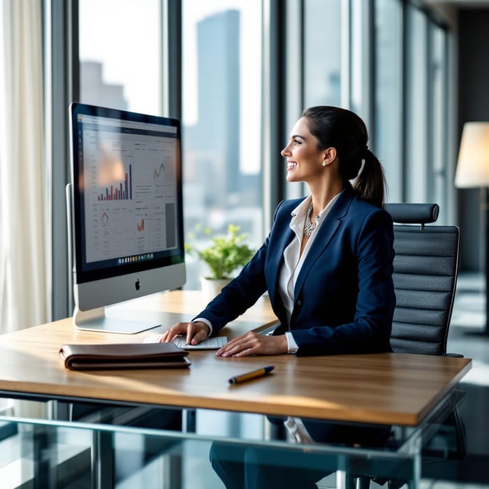 Professional Businesswoman in Modern Office