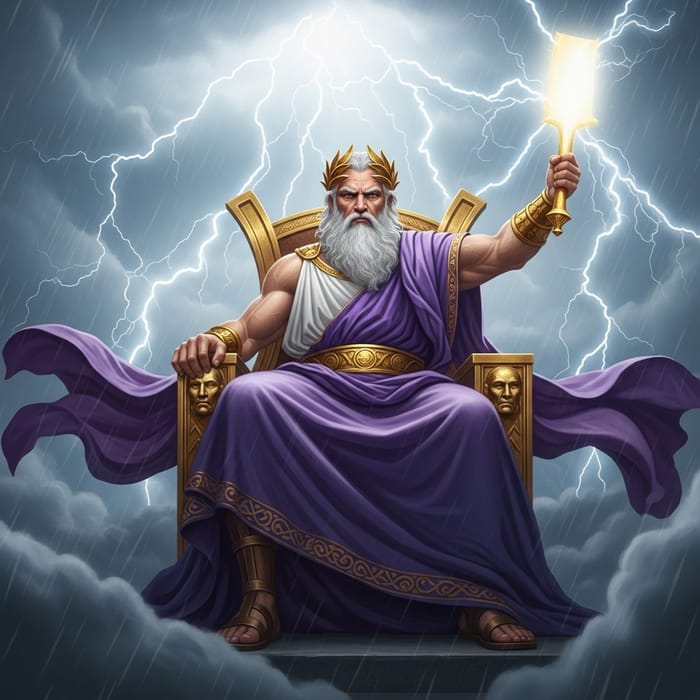 Zeus - Powerful Greek God of Lightning and Thunderbolts Zeus - Powerful Greek God of Lightning and Thunderbolts