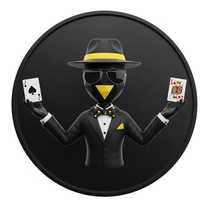 Modern 3D Avatar Model in Black Tuxedo Suit for Social Media