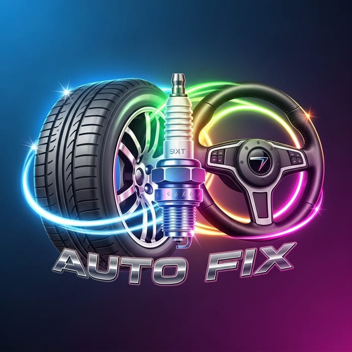 Vibrant & Realistic Car Spare Parts Logo | Dazzling Design Vibrant & Realistic Car Spare Parts Logo | Dazzling Design