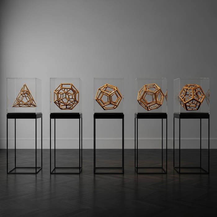 Glass Geometric Shapes Sculpture: Tetrahexocticosadode Installation Glass Geometric Shapes Sculpture: Tetrahexocticosadode Installation
