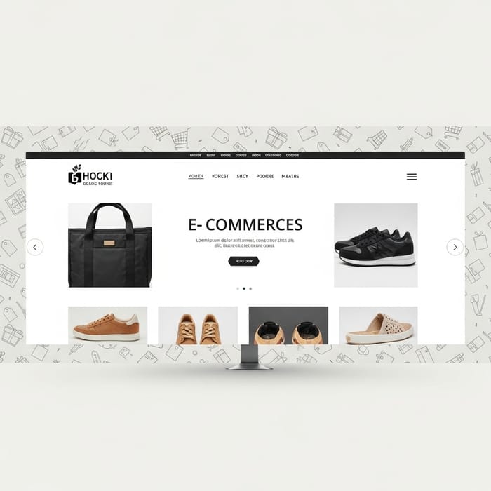 E-Commerce Background Design - Clean & Minimalistic