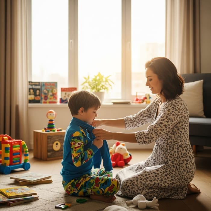 Caring Moments: Mother and Child Bonding Caring Moments: Mother and Child Bonding