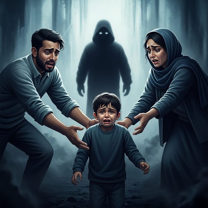 Distressed Parents Reach Out to Crying Child | Gripping Scene Distressed Parents Reach Out to Crying Child | Gripping Scene