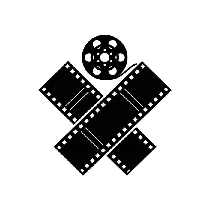 Stylized Black Film Emblem Design Stylized Black Film Emblem Design