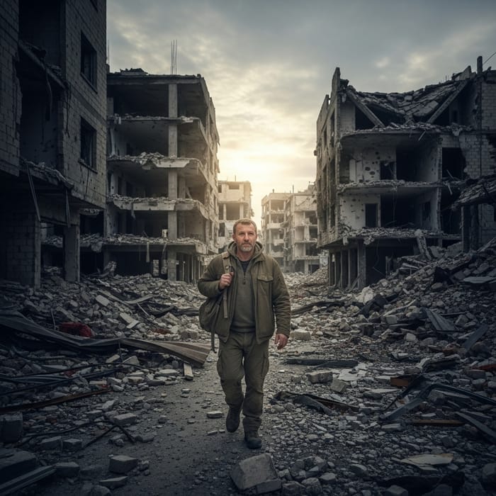 A Man's Hope in a War-Torn City
