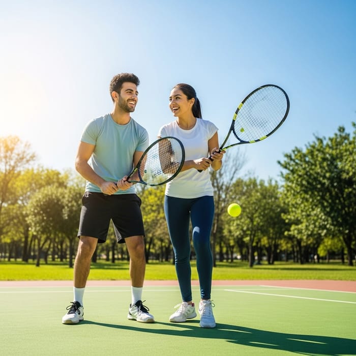 Fitness Couple Enjoying Sports Together Fitness Couple Enjoying Sports Together