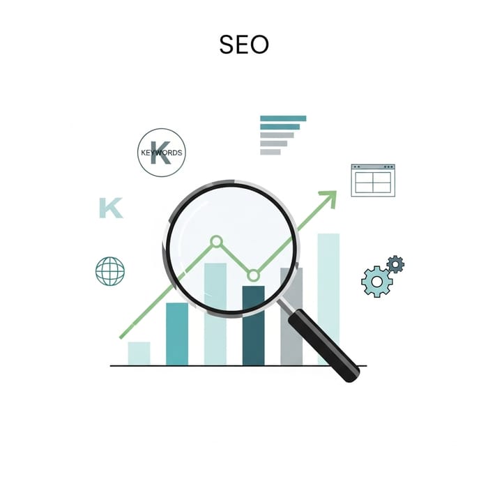 SEO Minimalist Illustration - Effective Optimization SEO Minimalist Illustration - Effective Optimization
