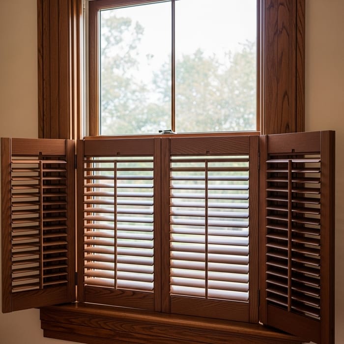 Classic Elegance: Vintage Wooden Shutters Classic Elegance: Vintage Wooden Shutters