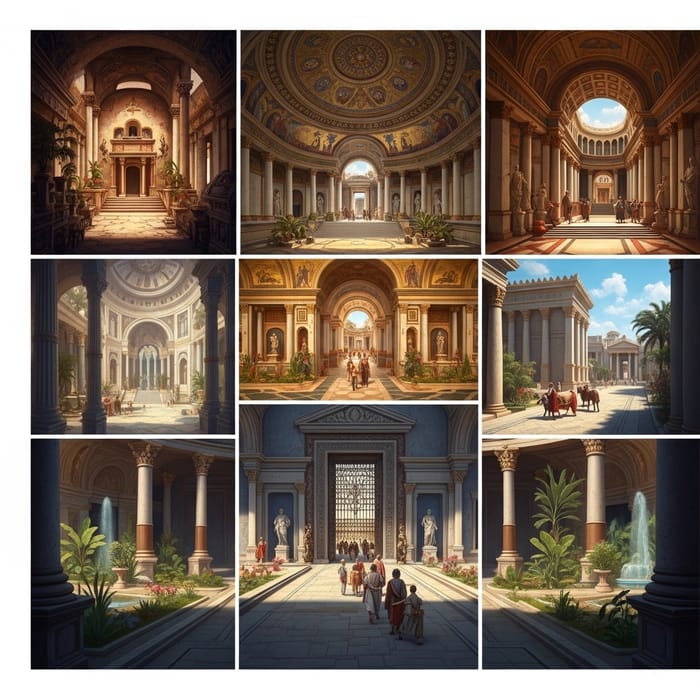 Caesar's Palace in 'Quo Vadis': A Historical Visual from the Novel Caesar's Palace in 'Quo Vadis': A Historical Visual from the Novel