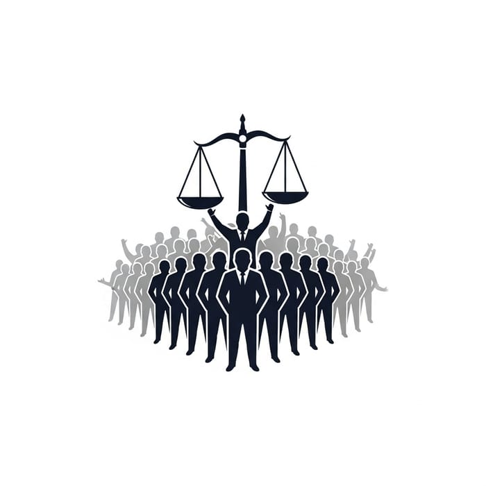 Justice Advocates Logo: Team of 10 Promoting Fairness Justice Advocates Logo: Team of 10 Promoting Fairness