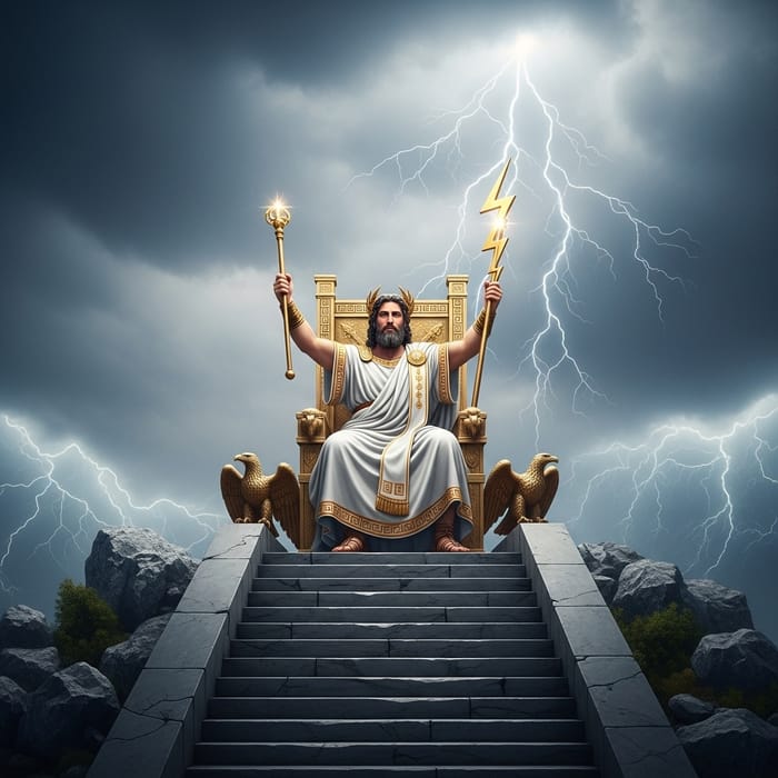 Zeus: The Mighty Greek God on His Throne Zeus: The Mighty Greek God on His Throne