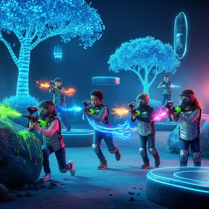 Futuristic Kids' Paintball Adventure Experience Futuristic Kids' Paintball Adventure Experience