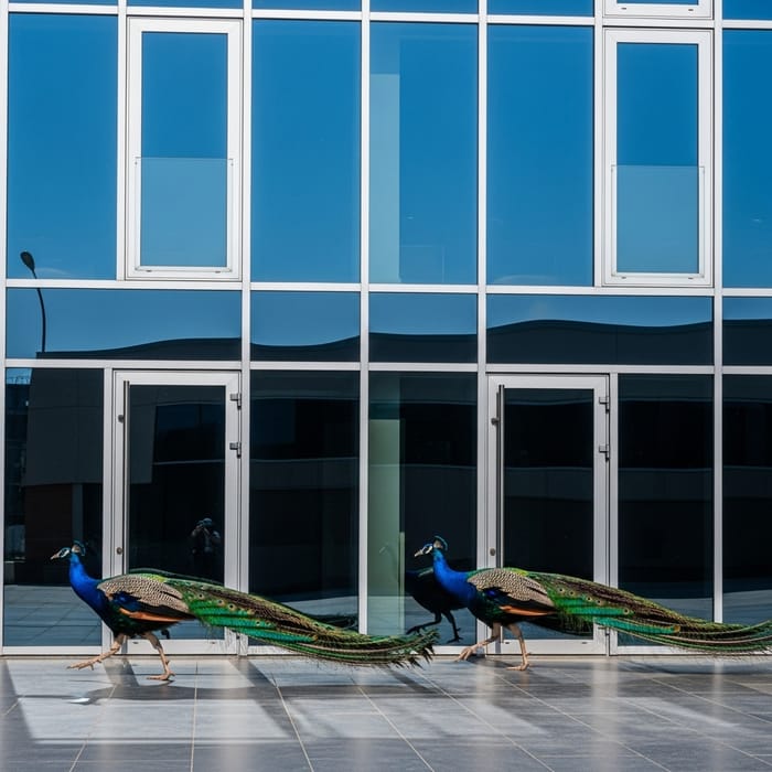 Peacock Glass Doors Display | Architectural Beauty Peacock Glass Doors Display | Architectural Beauty