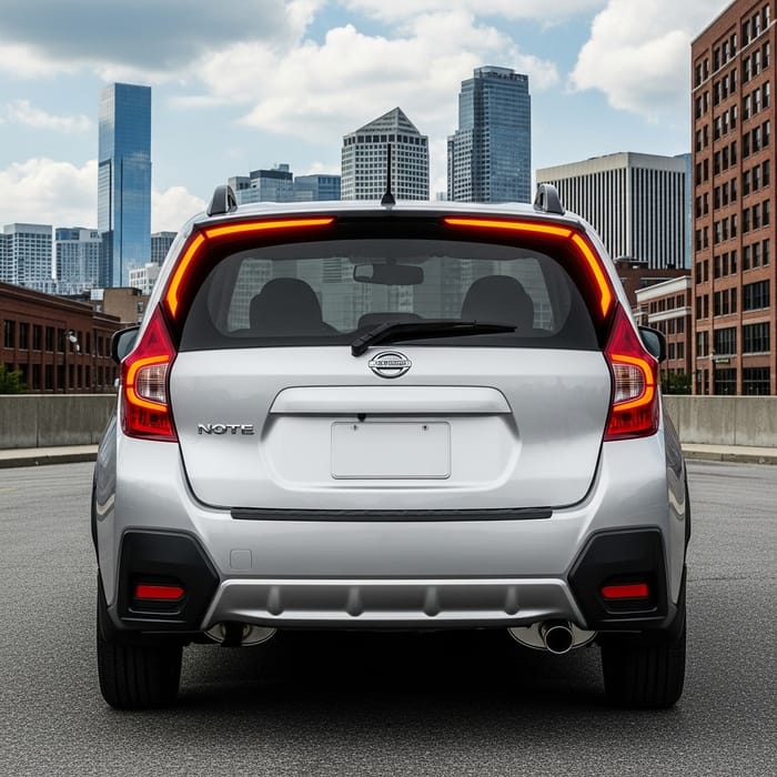 Nissan Versa Note and Subaru Crosstrek Rear View Mix
