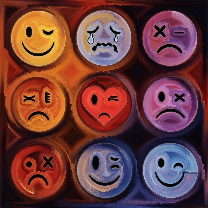 Abstract Emotional Intelligence Art | Emotional Spectrum Expression Abstract Emotional Intelligence Art | Emotional Spectrum Expression