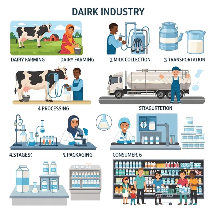 Dairy Industry: Visualizing Farming to Packaging Dairy Industry: Visualizing Farming to Packaging