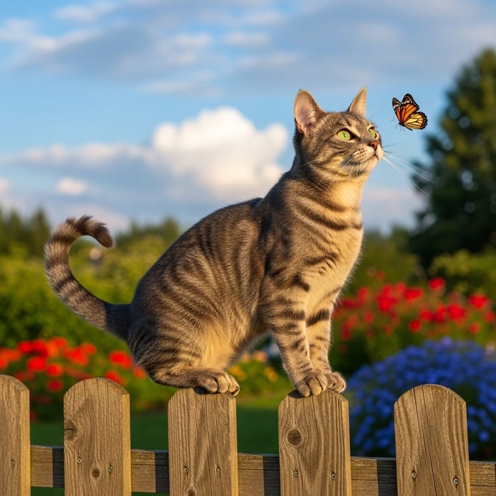 Beautiful Grey Tabby Cat with Striking Emerald Green Eyes Beautiful Grey Tabby Cat with Striking Emerald Green Eyes