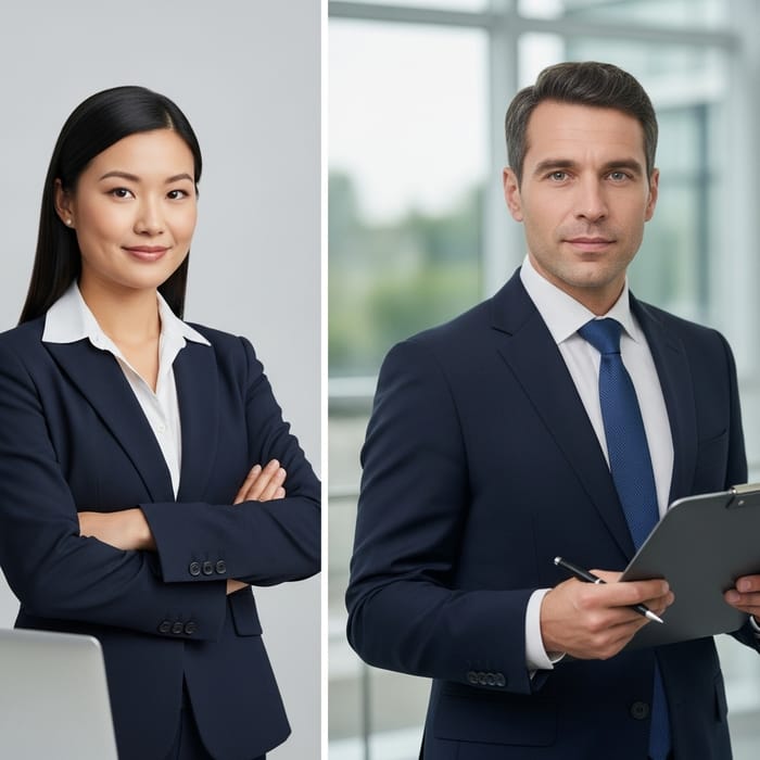 Business Professionals Exuding Confidence Business Professionals Exuding Confidence