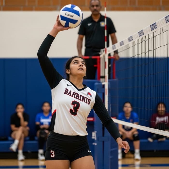 Inspiring South Asian Volleyball Captain - Number 3 Inspiring South Asian Volleyball Captain - Number 3
