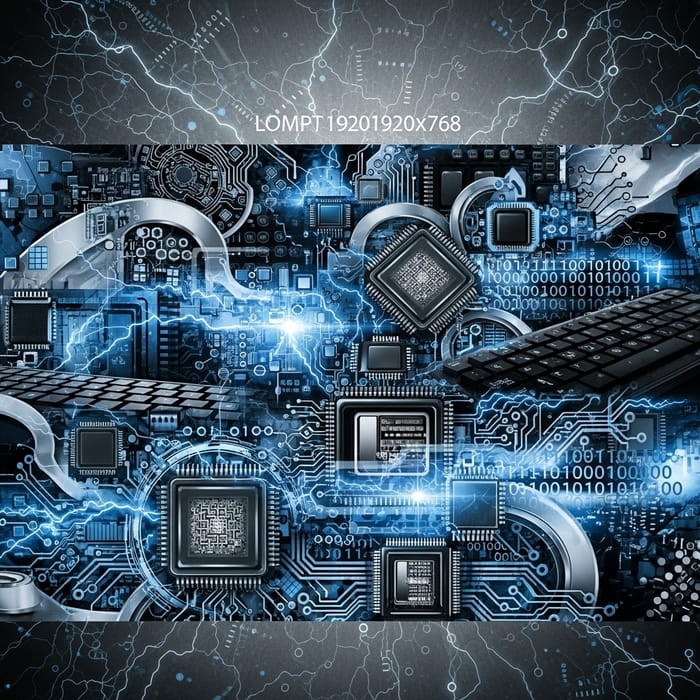 Create Computer-themed 1920x768 Header Design Create Computer-themed 1920x768 Header Design