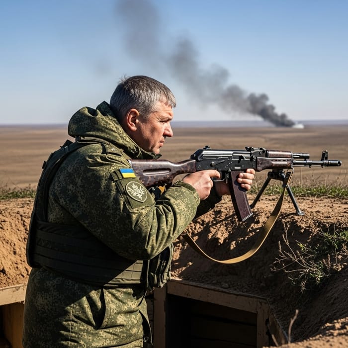 A Middle-Aged Colonel's Emotional Journey Amidst War on the Donbass Frontline