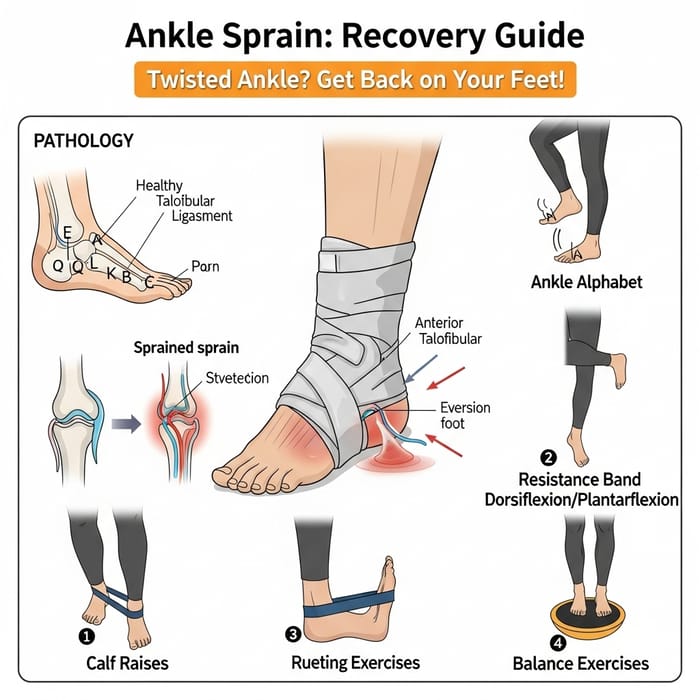 Ankle Sprain Recovery Exercises: Healing & Pathology Explained