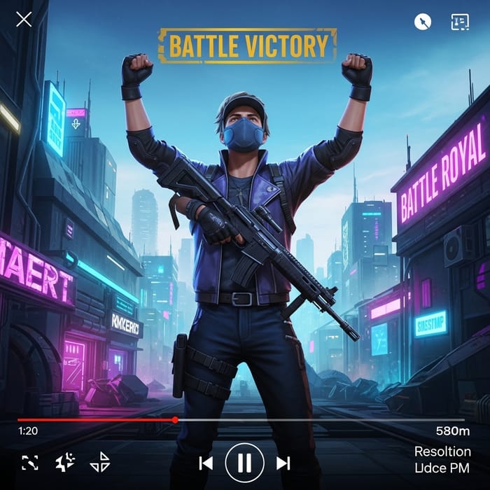 Cyber Riot 3 Wins Battle Royale - Screensaver for YouTube Videos