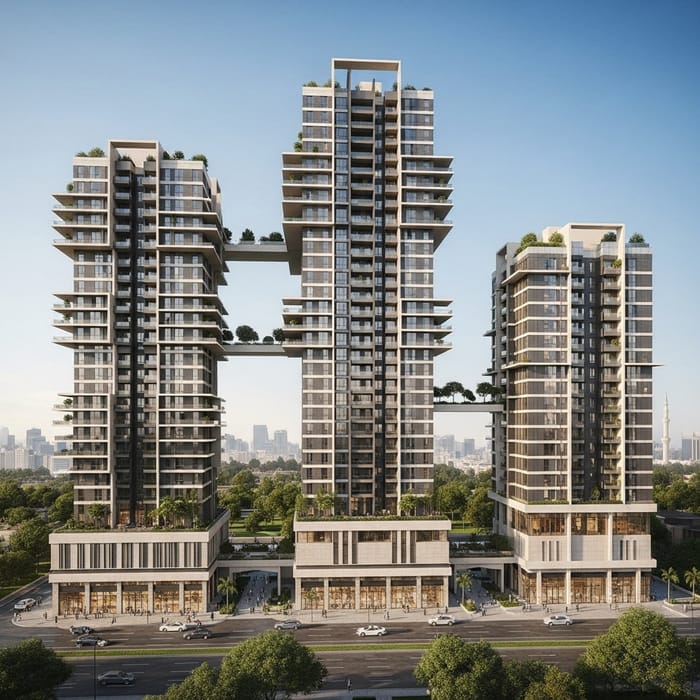 Luxury Residential Towers with Majestic Mosque Views