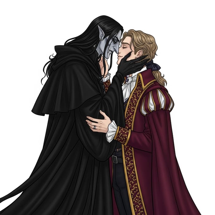 Severus Snape and Gilderoy Lockhart Kissing