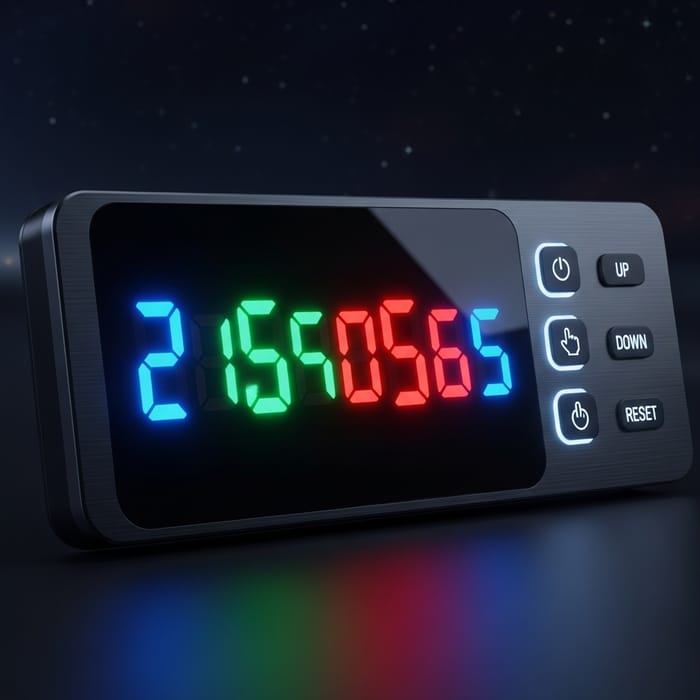 Futuristic Digital Counter - DIGICOUNT