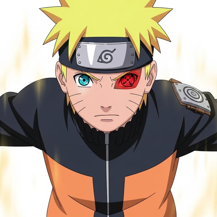 Naruto with Unique Sharingan Eye