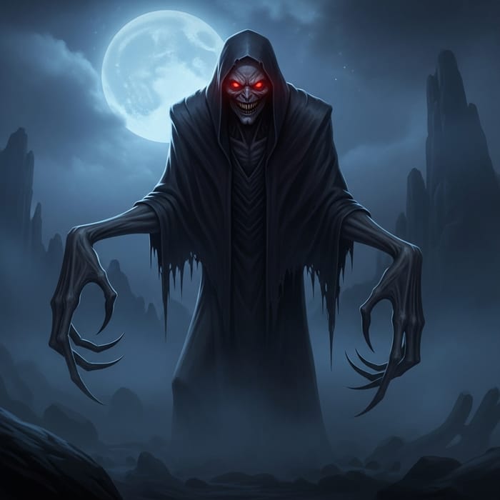 The Most Terrifying Supernatural Entity: Red Eyes & Wicked Grin