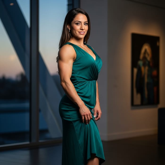 Realistic Young Woman in Dress - Full Body Portrait Realistic Young Woman in Dress - Full Body Portrait