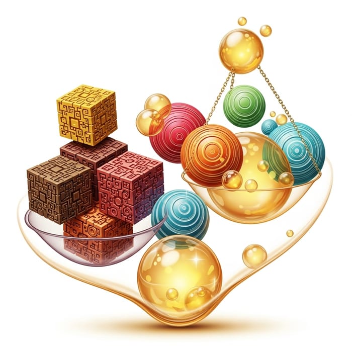 Abstract Nutrient Balance Artwork