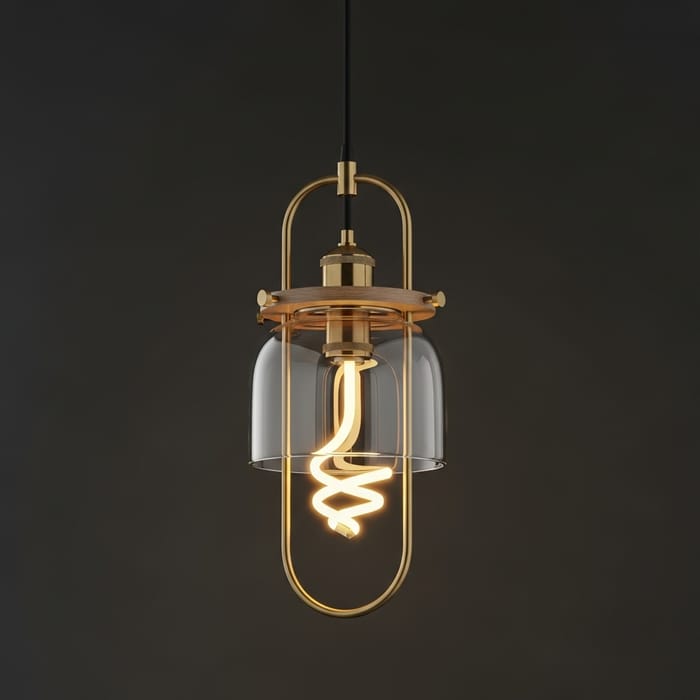 Designer Hanging Pendant Light with Modern Industrial Style