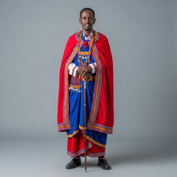 Traditional Somali Clothing: Portrait of a Somali Man Traditional Somali Clothing: Portrait of a Somali Man
