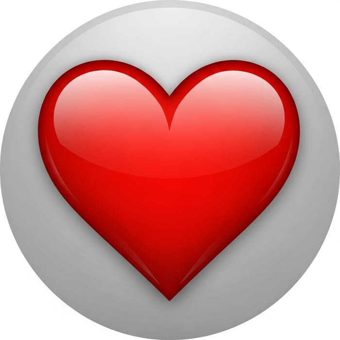 3D Red Heart Emoji