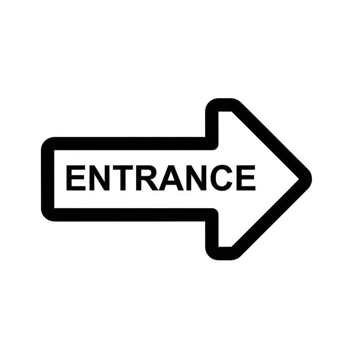 Arrow Image for Building Entrance